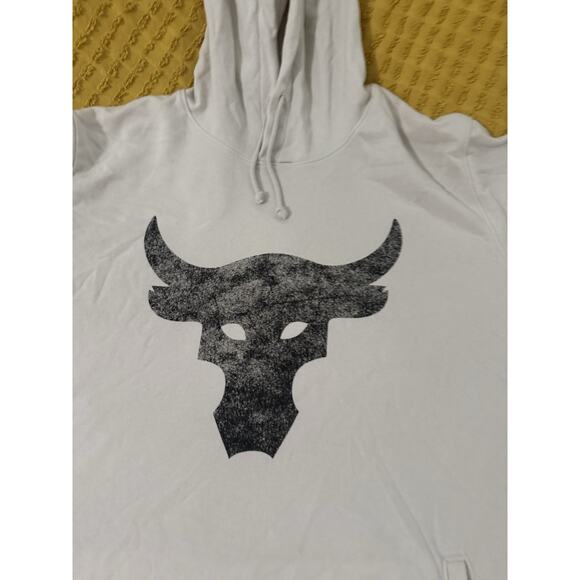 Men’s Off White Under Armour  Project, White Sweatshirt, Hoodie Size XXL - Picture 3 of 6